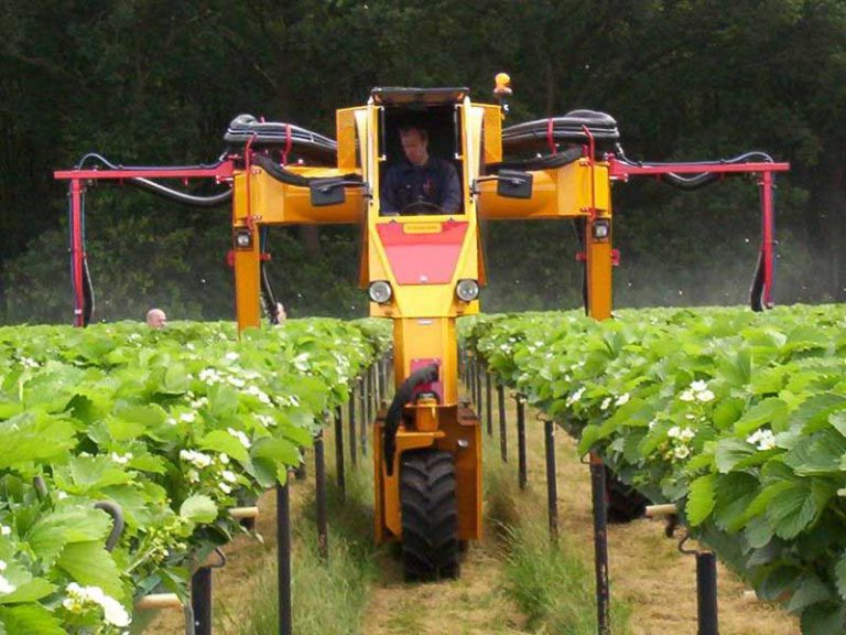 portaaltractor voor aardbeien