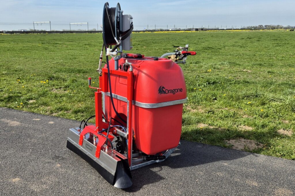 Dragone GR-400 + RVS-spuitkap met 5 doppen + slanghaspel