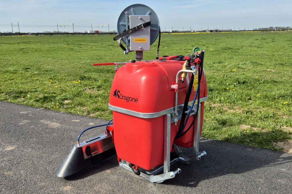 Dragone GR-400 + RVS-spuitkap met 5 doppen + slanghaspel